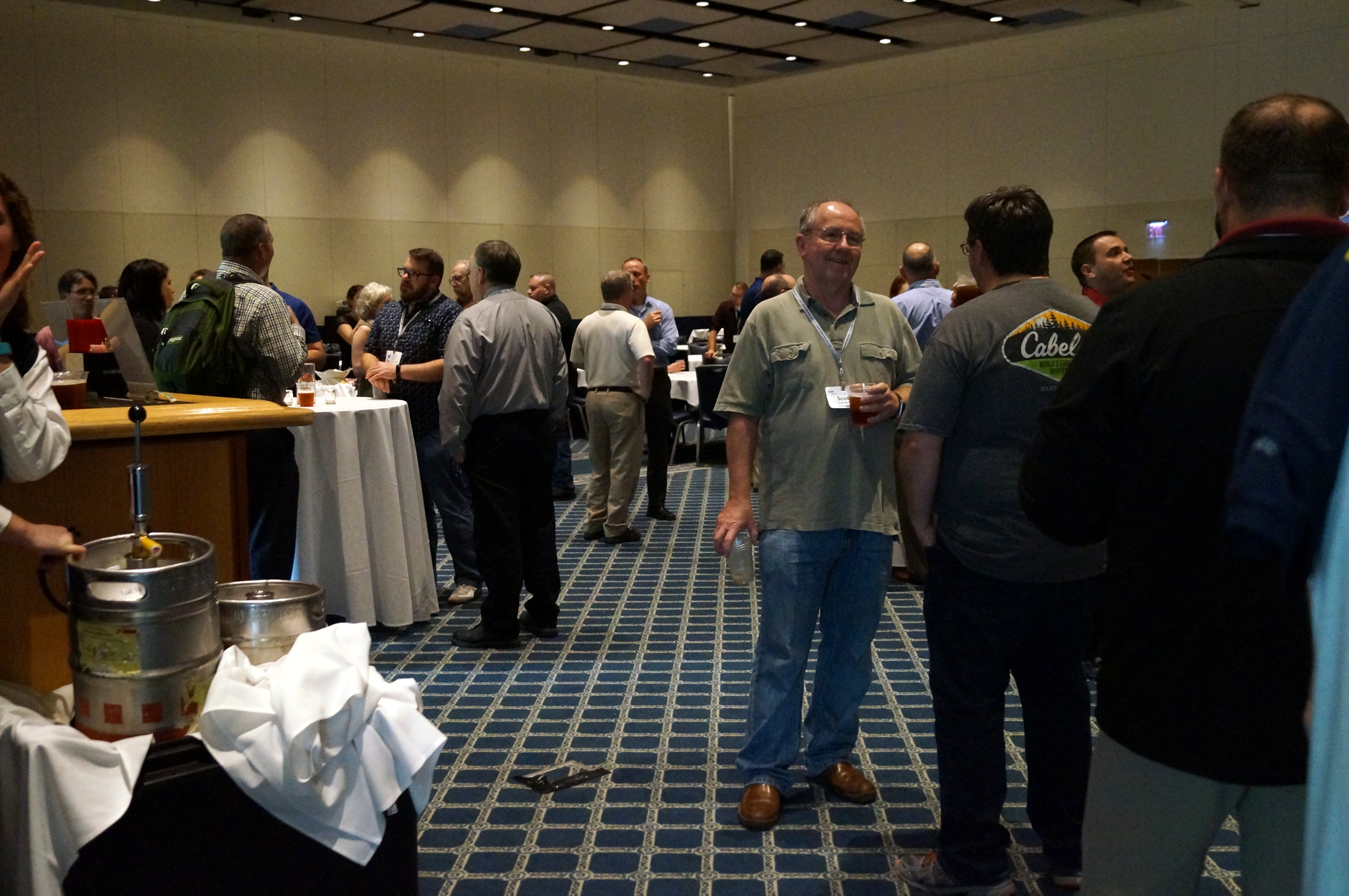 people networking at a professional conference
