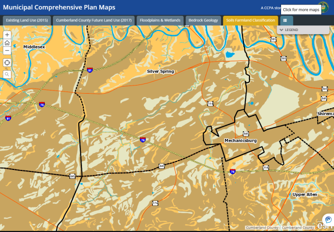 screen-shot of map series storymap with tool-tip to inform users of more maps